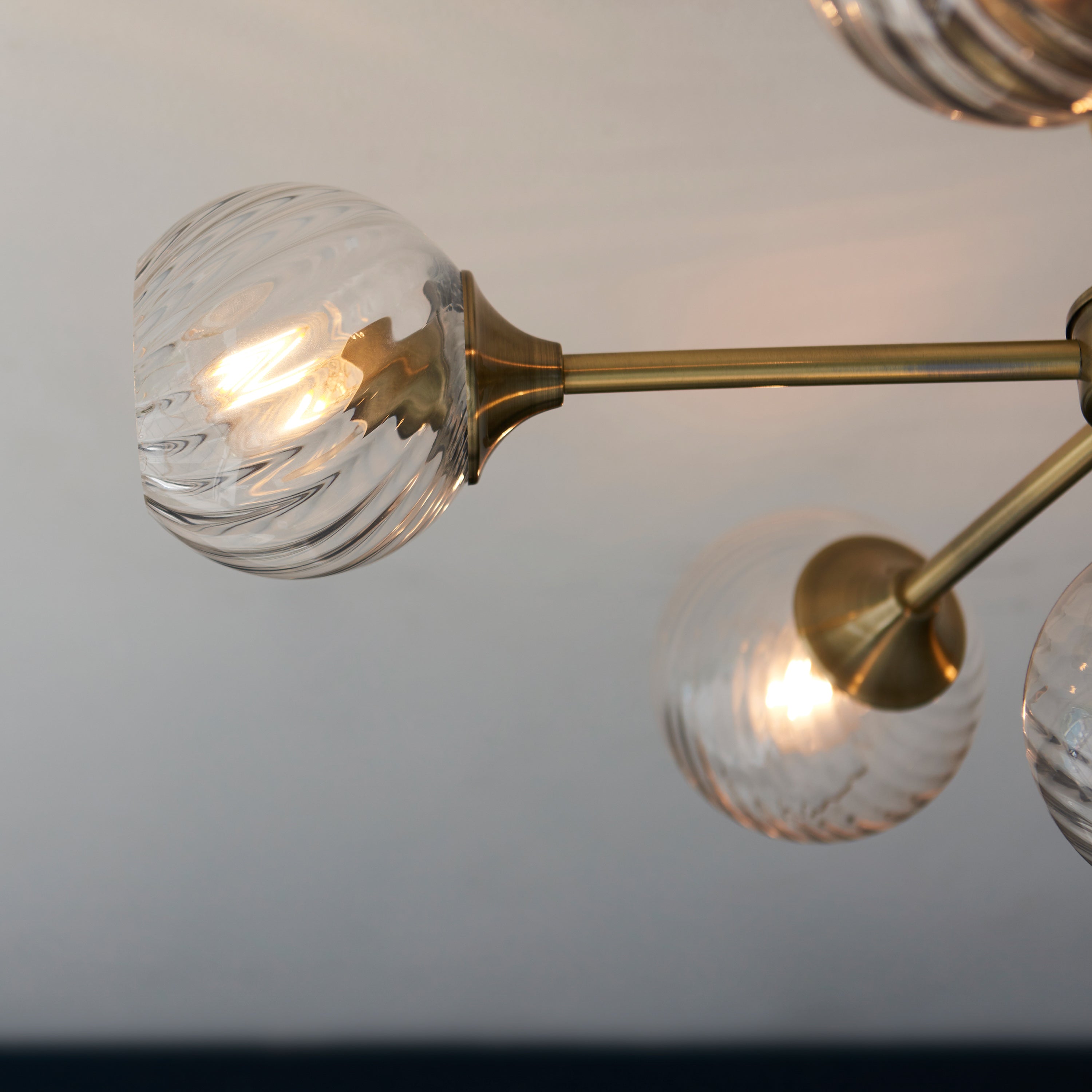 Dakota Antique Brass Ceiling Light | Medium